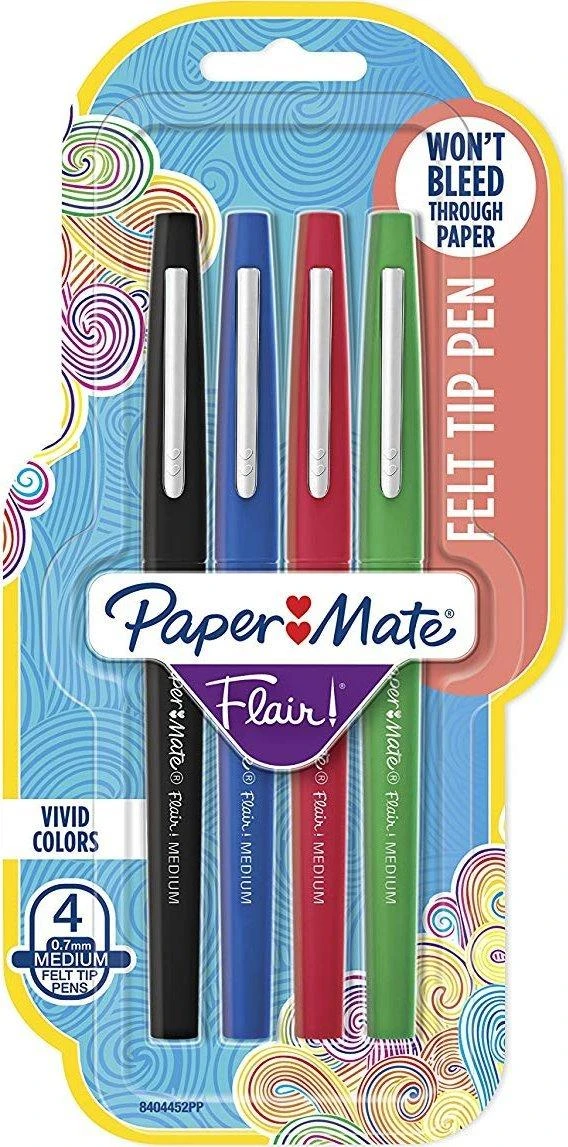 Paper Mate Flair 4 flomasterių pakuotė