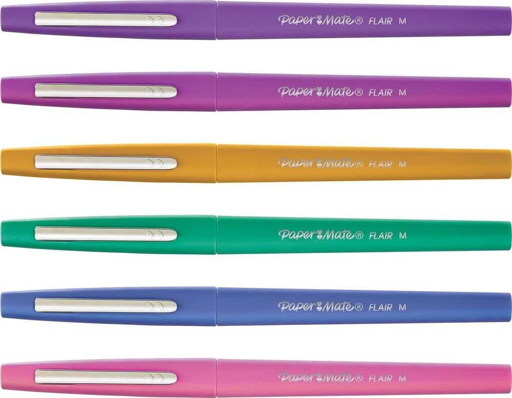 Tušinukų rinkinys piešimui PaperMate Flair Candy Pop 6 - 2028899