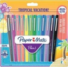 Paper Mate Flair flomasterių rinkinys Tropical Vacation 12 vnt.