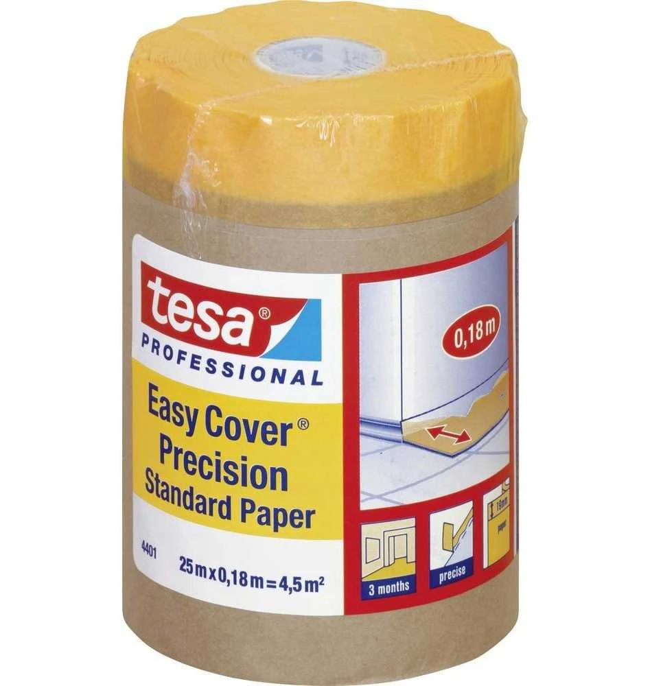 APSAUGINIS POPIERIUS SU JUOSTELE EASY-COVER-PRECISION/25X180 TESA