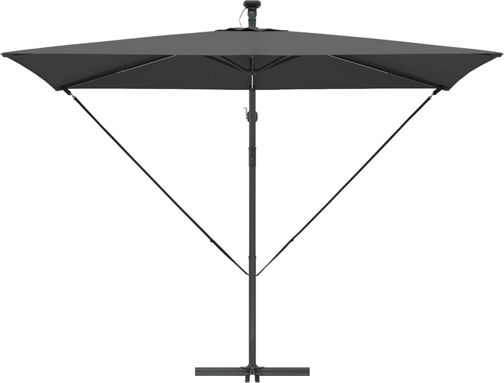 Skėtis nuo saulės 294 x 200 x 270 cm Poliesteris ir aliuminis