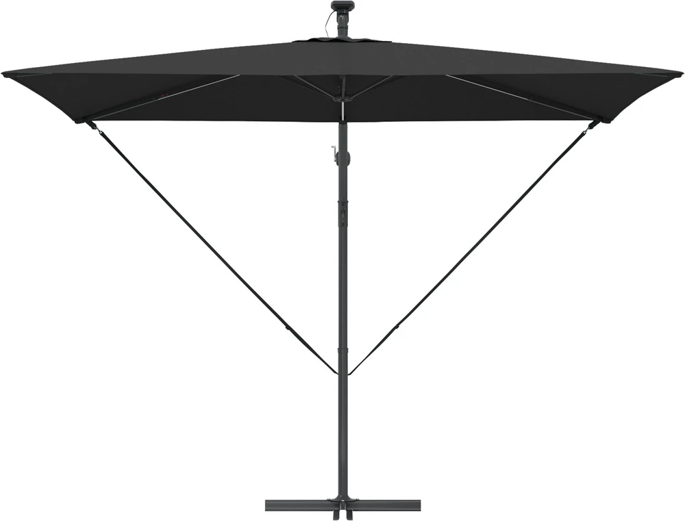Skėtis nuo saulės 294 x 200 x 270 cm Poliesteris ir aliuminis
