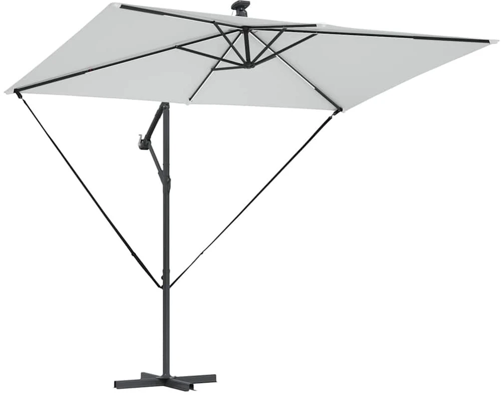 Skėtis nuo saulės 294 x 200 x 270 cm Poliesteris ir aliuminis