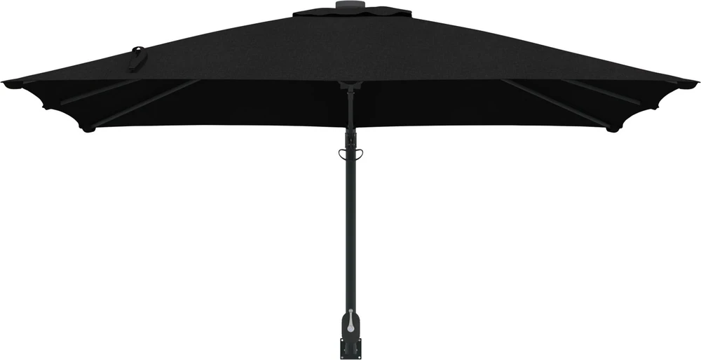 Sodo skėtis Juoda 248,5 x 247,5 x 160 cm Poliesteris ir plienas