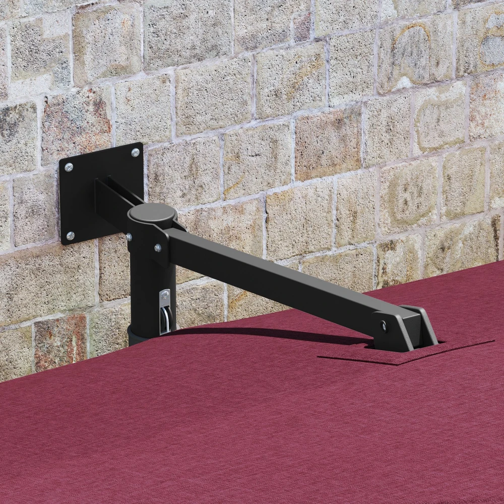 Sodo skėtis Bordo raudona 248,5 x 247,5 x 160 cm