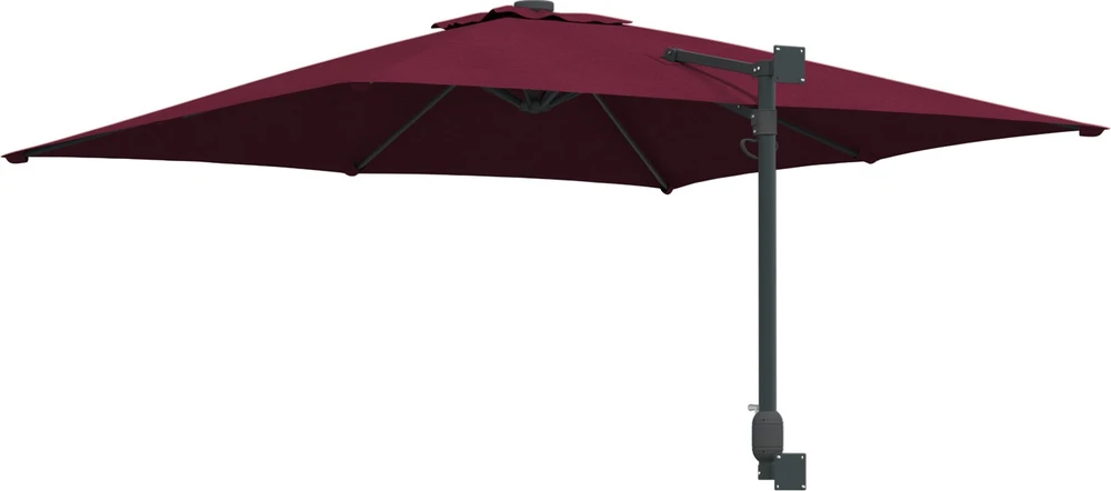 Sodo skėtis Bordo raudona 248,5 x 247,5 x 160 cm