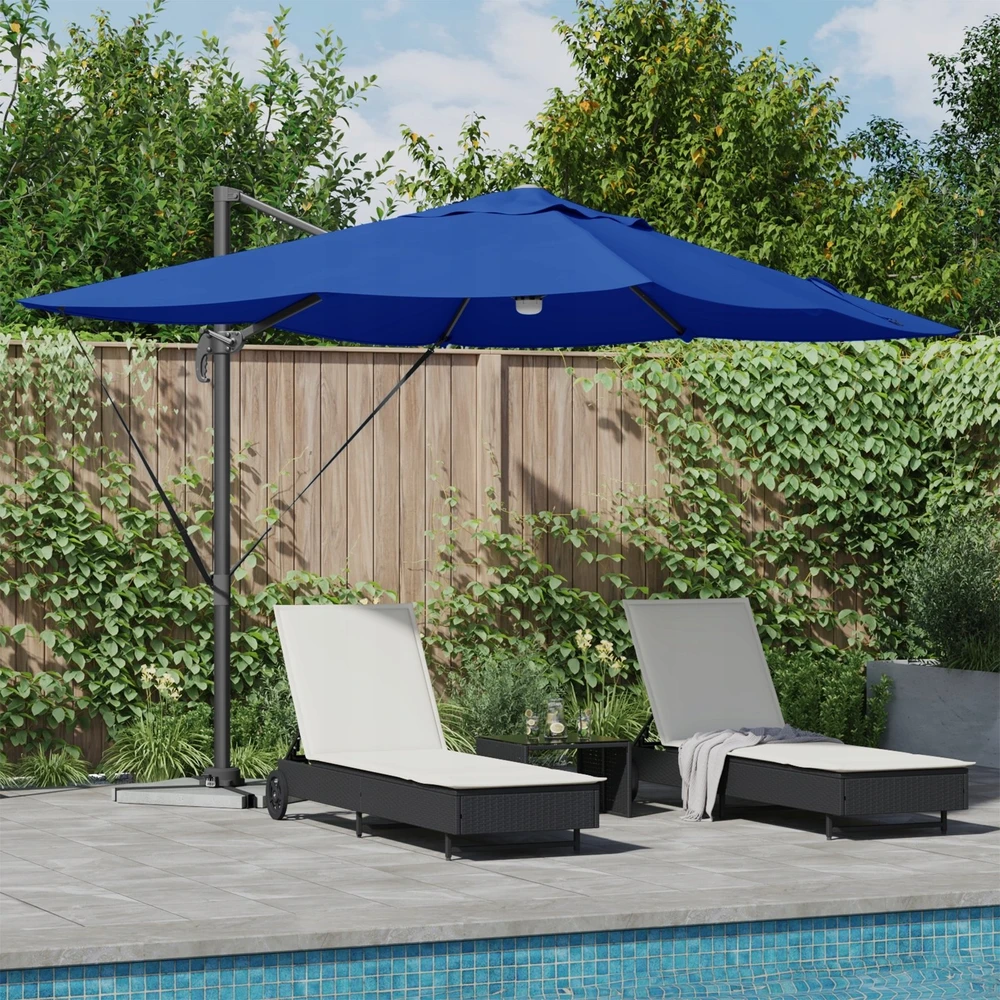 Skėtis nuo saulės 351 x 250 x 253 cm Poliesteris ir aliuminis