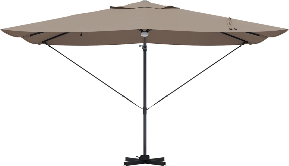 Skėtis nuo saulės 351 x 250 x 253 cm Poliesteris ir aliuminis