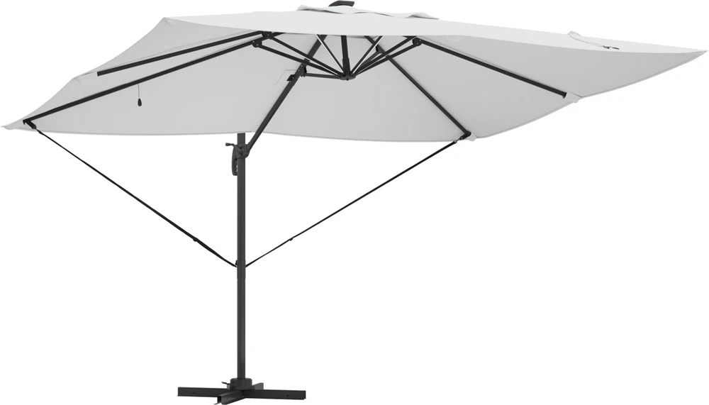 Skėtis nuo saulės 352 x 251 x 265 cm Poliesteris ir aliuminis