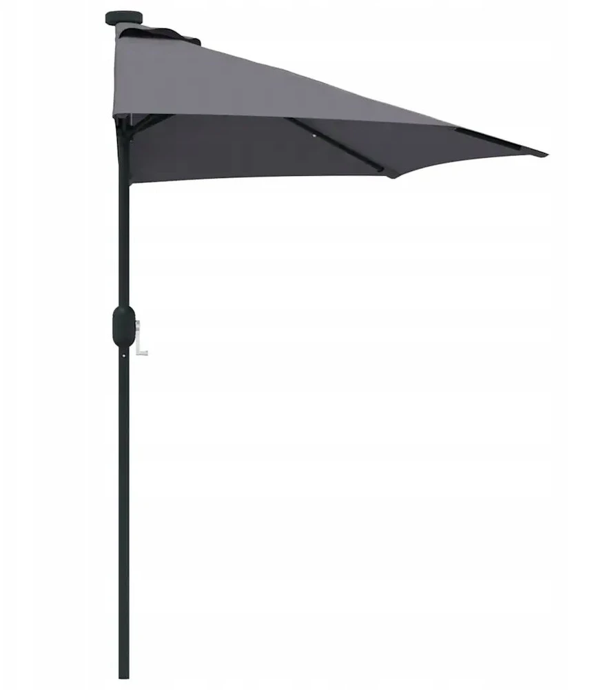 Sodo skėtis 294 x 150 x 224 cm Poliesteris ir plienas Antracito