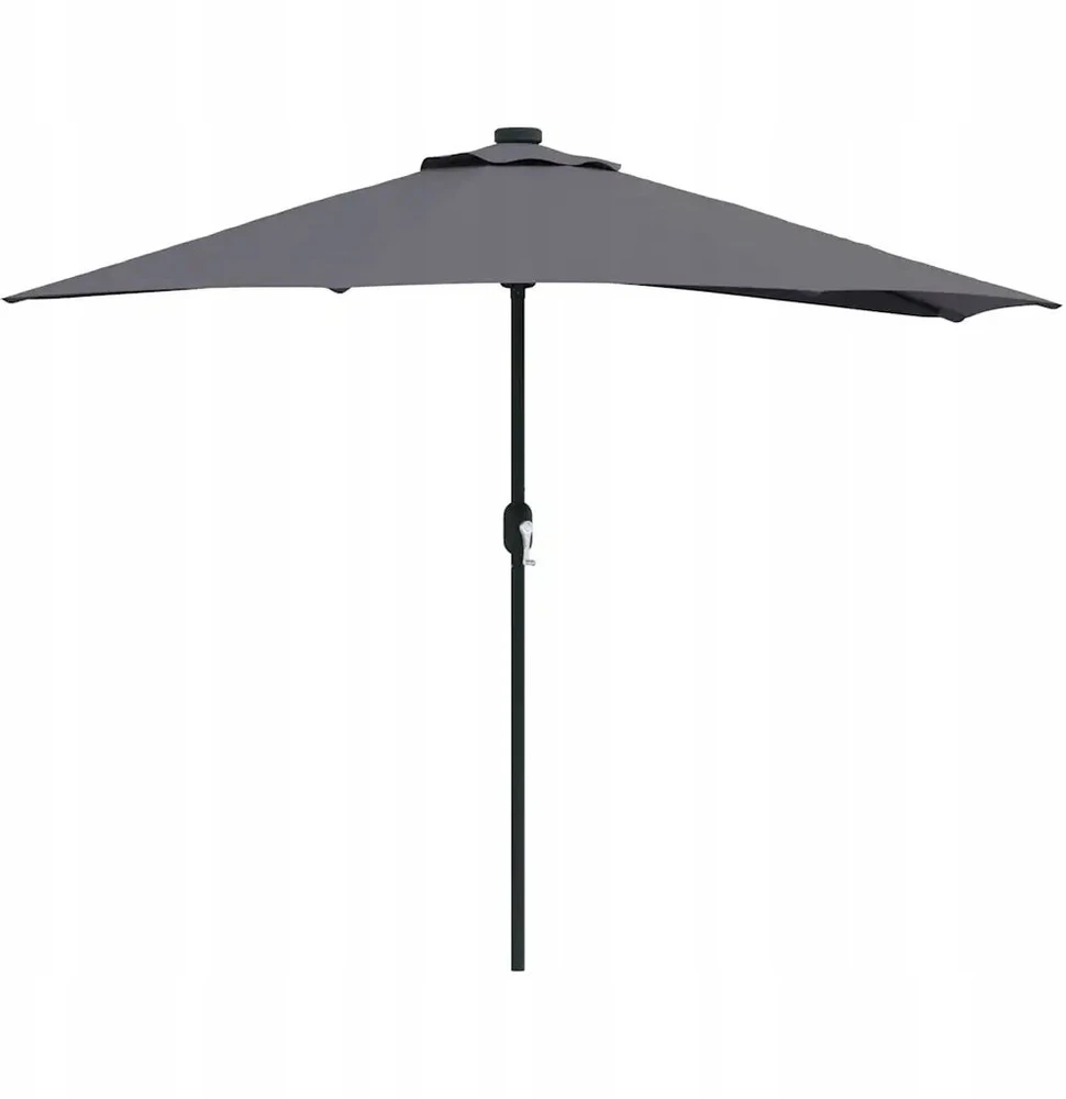 Sodo skėtis 294 x 150 x 224 cm Poliesteris ir plienas Antracito