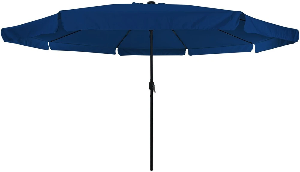 Sodo skėtis 395 x 395 x 245 cm Poliesteris Apvali Azurblau