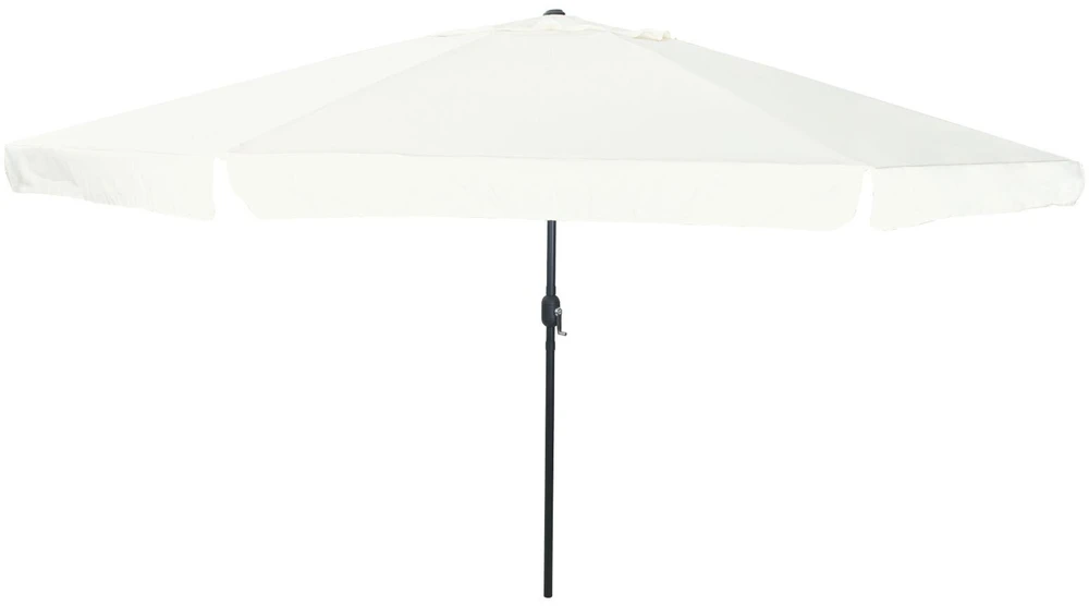 Sodo skėtis Smėlio 394 x 394 x 248 cm Poliesteris ir plienas