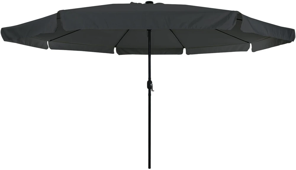 Sodo skėtis 395 x 395 x 245 cm Poliesteris Apvali Antracito