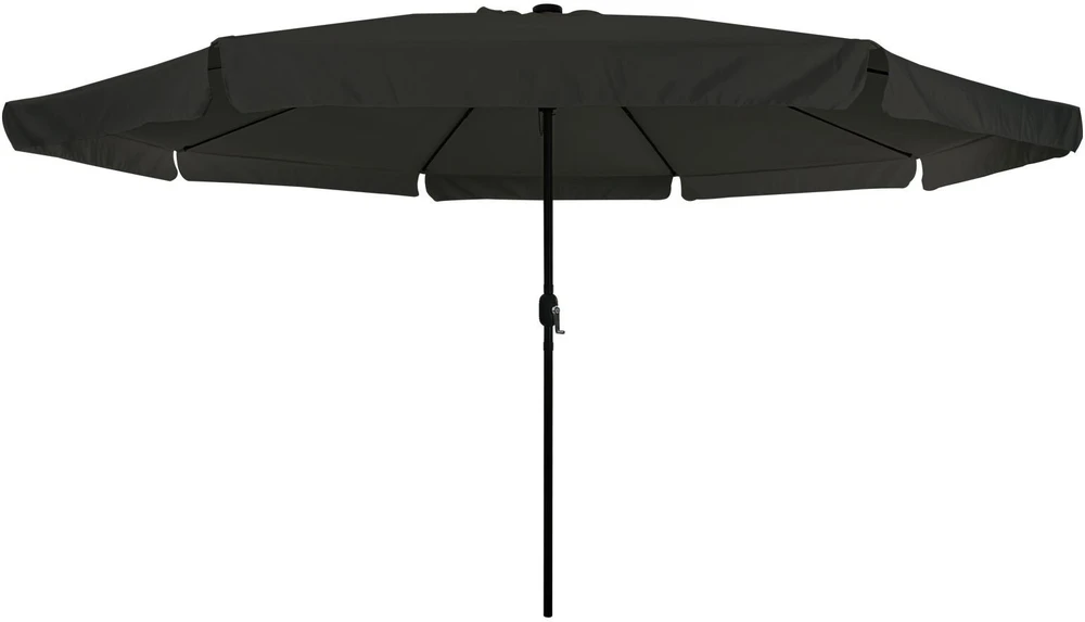 Sodo skėtis 395 x 395 x 245 cm Poliesteris Apvali Juoda