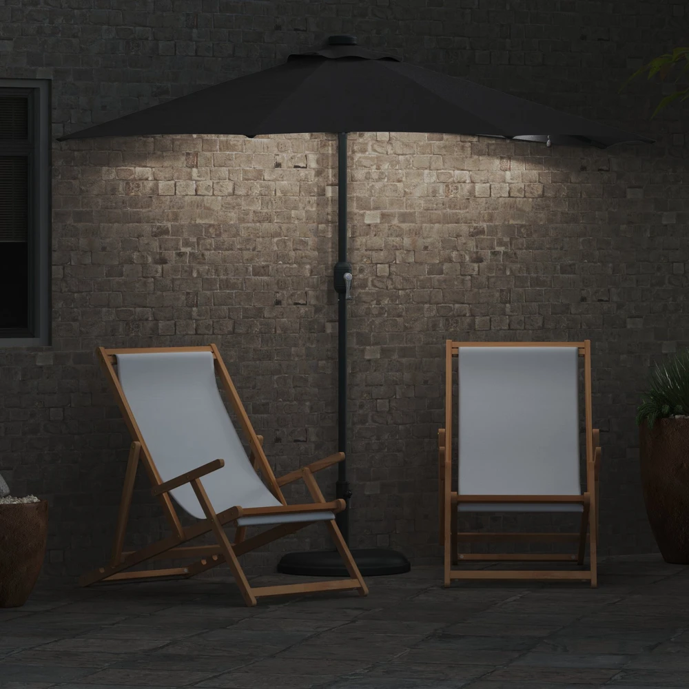 Sodo skėtis Antracitas 294 x 150 x 223 cm