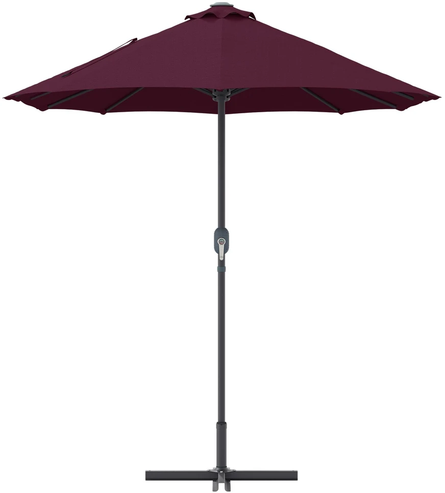 Sodo skėtis 370 x 197 x 239 cm Poliesteris ir aliuminis