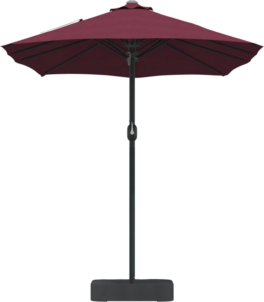 Sodo skėtis Bordo raudona 385 x 209 x 244 cm