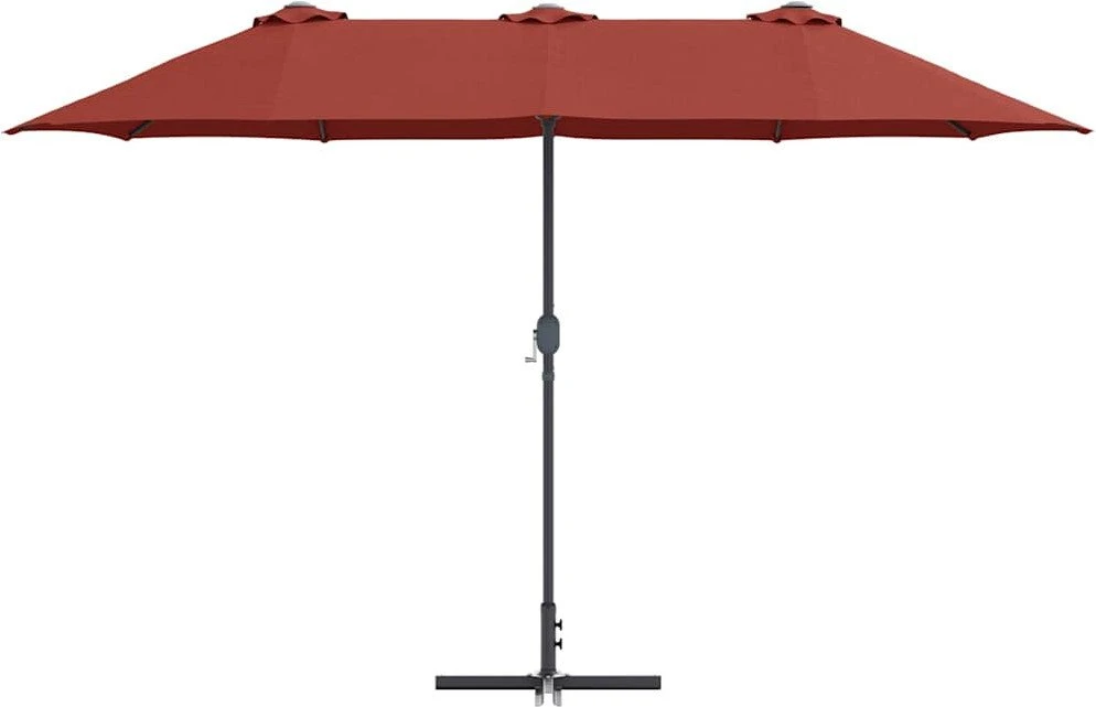 Sodo skėtis 370 x 197 x 239 cm Poliesteris ir aliuminis