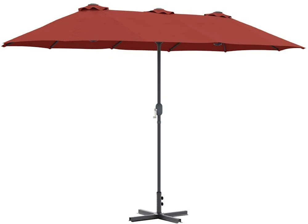 Sodo skėtis 370 x 197 x 239 cm Poliesteris ir aliuminis