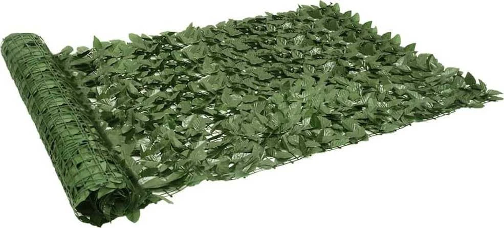 Balkono pertvara su tamsiai žaliais lapais, 200x150cm