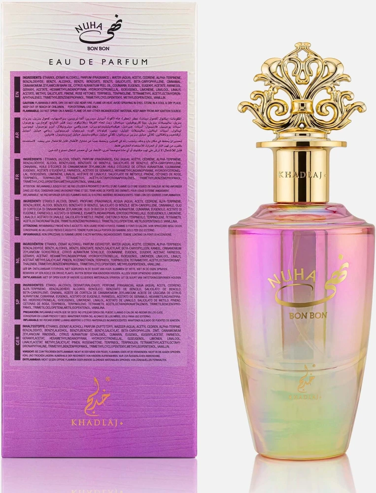 Khadlaj Nuha Bon Bon EDP parfumuotas vanduo moterims, 85 ml