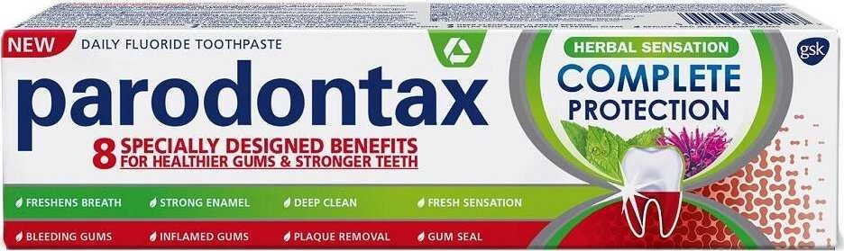 PARODONTAX Complete Protection dantų pasta Herbal Sensation 75 ml