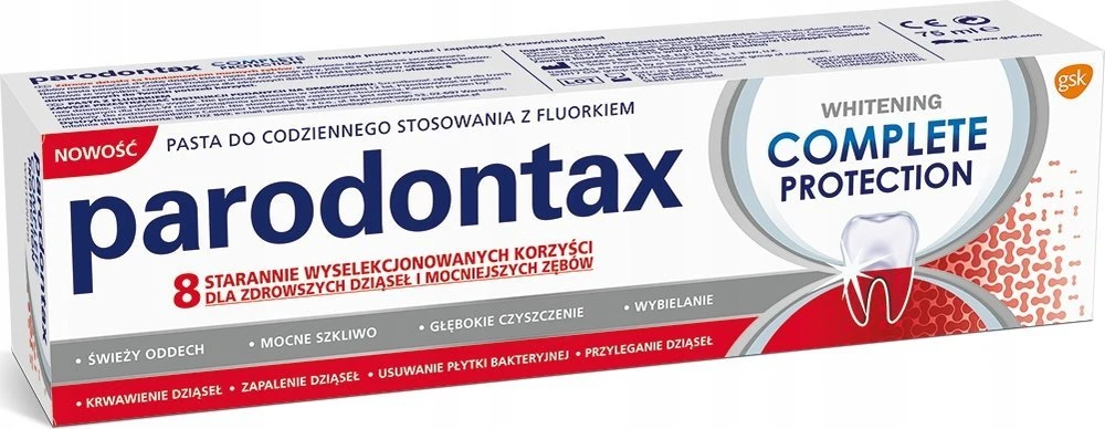 Parodontax Complete Protection Whitening dantų pasta 75ml