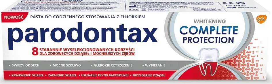 Parodontax Complete Protection Whitening dantų pasta 75ml