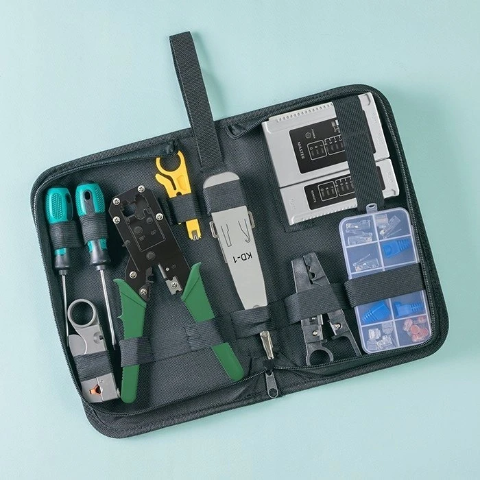 Qoltec modulinis įrankis Ethernet kabelių 8P 6P 4P pjovimui ir užspaudimui