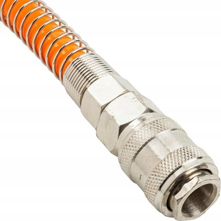 Partner Žarna spiralinė poliuretaninė 8mm x 10m su greitajungėmis 1/4'' (maks. slėgis 15bar)