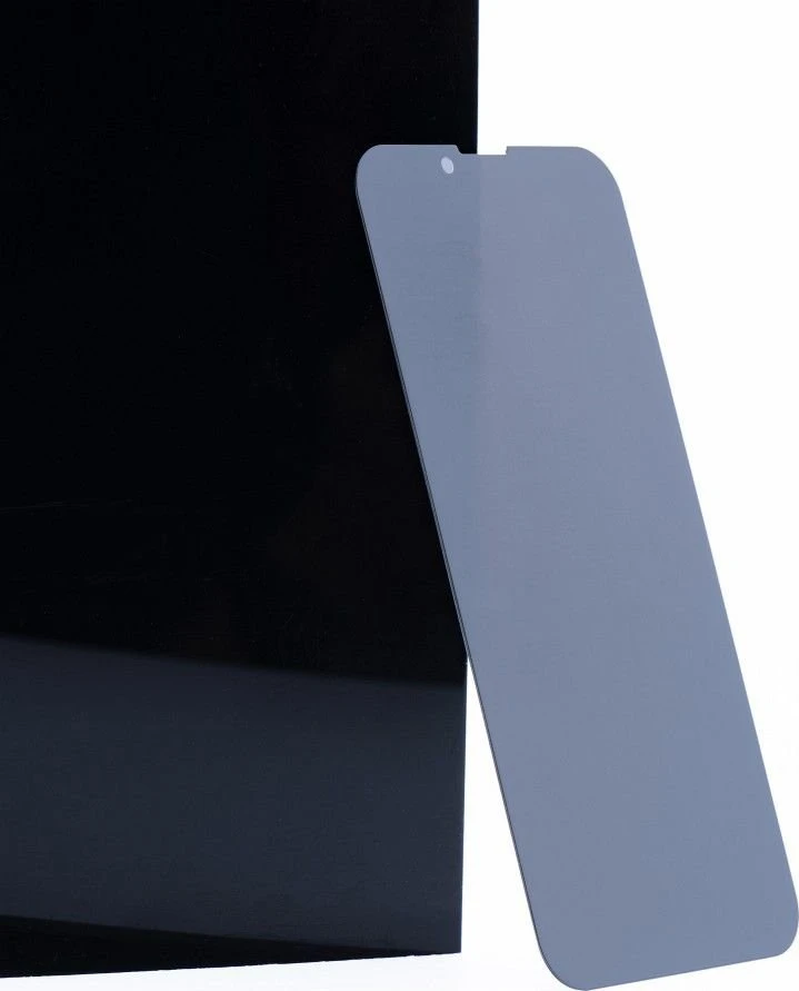 OEM 5D visiškai klijuojamas grūdintas stiklas - iPhone 15 Pro (privatumo) juodas