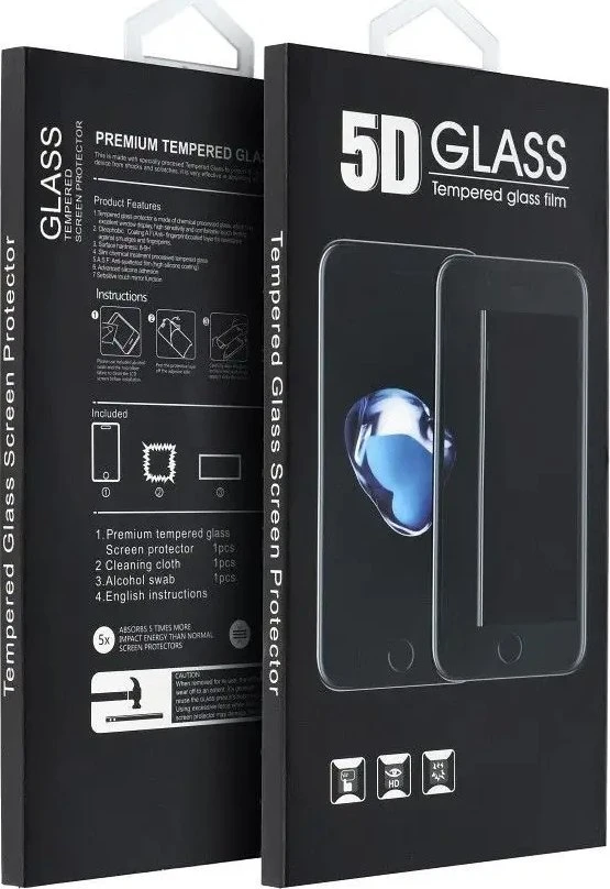 OEM 5D visiškai klijuojamas grūdintas stiklas - iPhone XR / 11 (privatumo apsauga) juodas