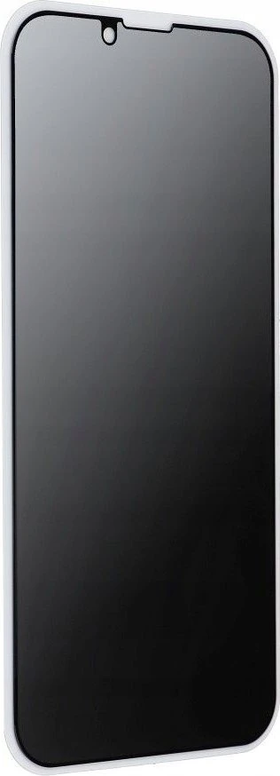 OEM 5D visiškai klijuojamas grūdintas stiklas - iPhone 15 Pro (privatumo) juodas