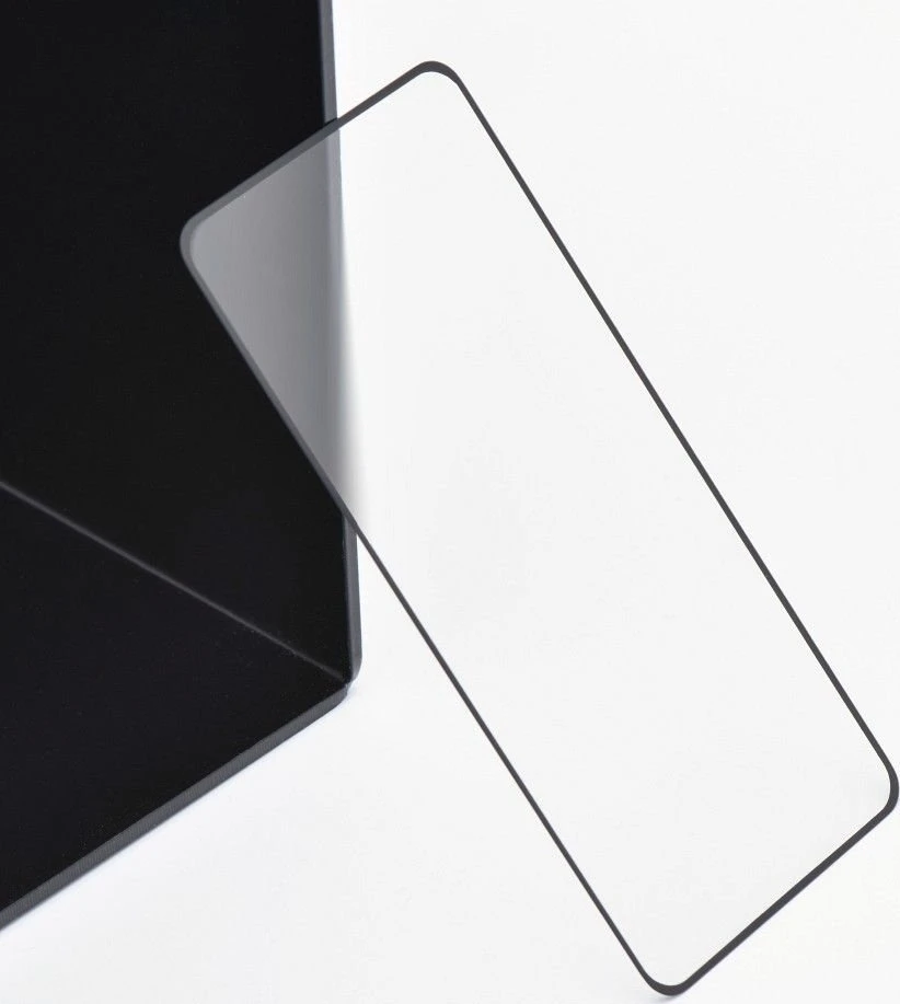 OEM 5D visiškai klijuojamas grūdintas stiklas - iPhone 14 Pro Max (MATINIS) juodas