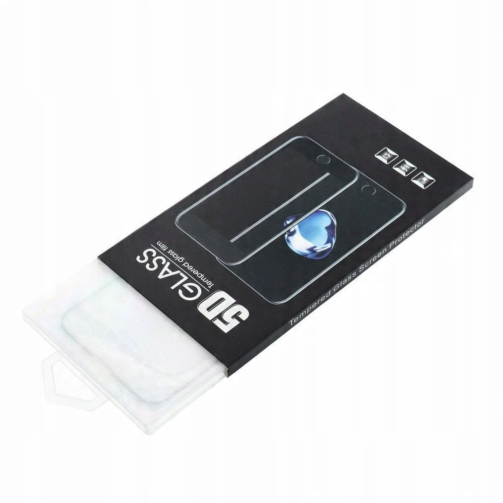 OEM 5D visiškai klijuojamas grūdintas stiklas - iPhone 15 / 16 (MATINIS) juodas