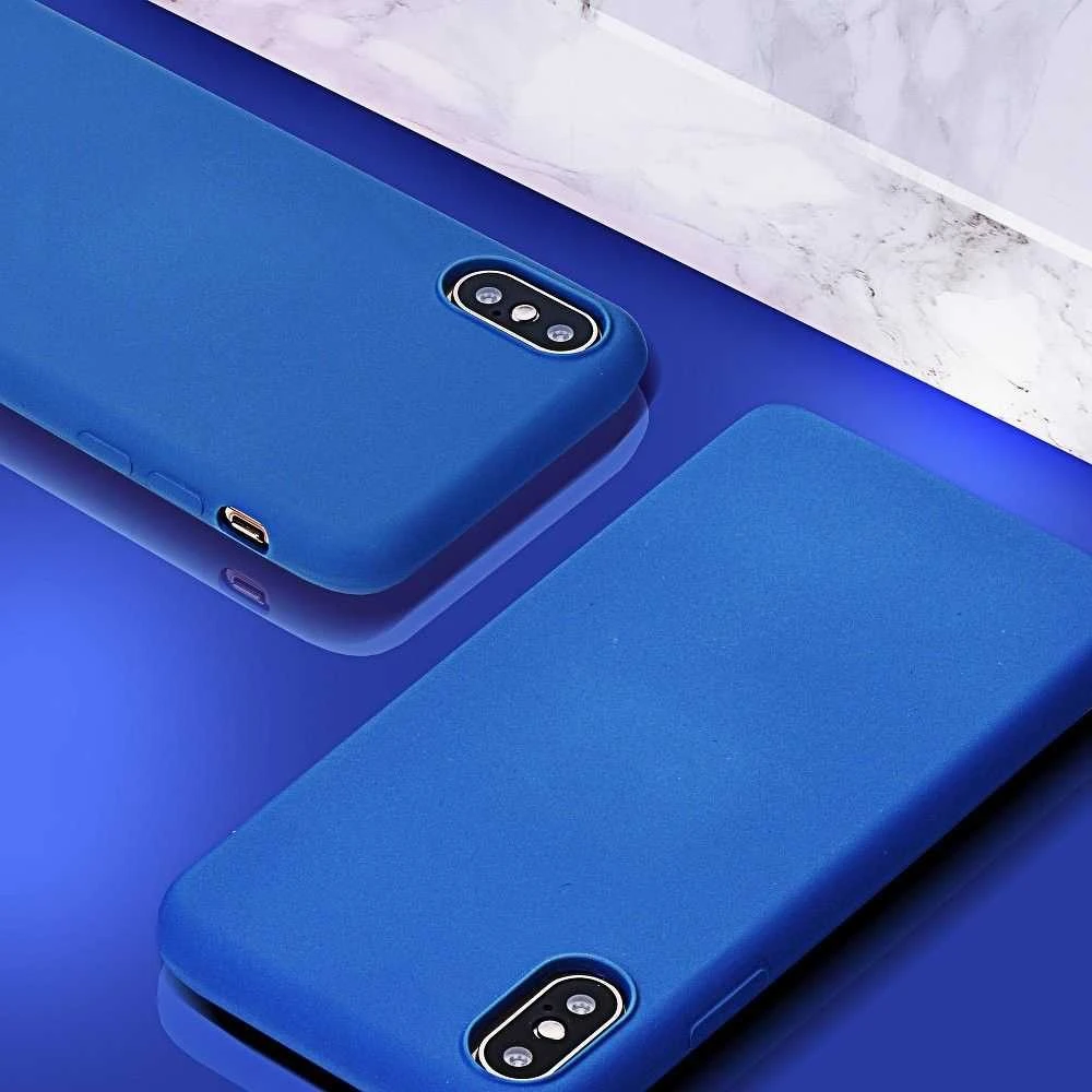 Dėklas Forcell Oem Case for iPhone 7 Silicone mėlynas