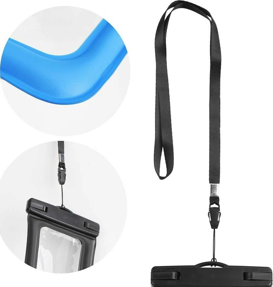 Oem Atsparus vandeniui bag for mobile phone with plastikas closing AIRBAG mėlynas