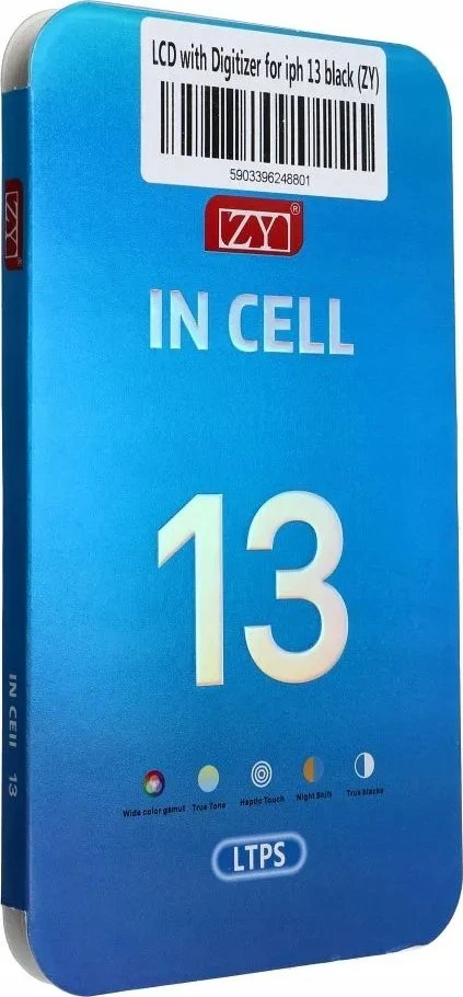 LCD ekranas iPhone 13 su skaitmenintuvu, juodas (ZY-LTPS), perkeliamas IC