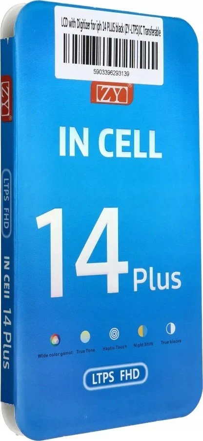 LCD ekranas iPhone 14 Plus su skaitmeniniu keitikliu, juodas (ZY-LTPS), perkeliamas IC