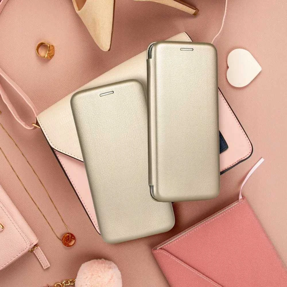 Forcell Oem ELEGANCE book dėklas skirtas Samsung Galaxy A26 aukso spalvos