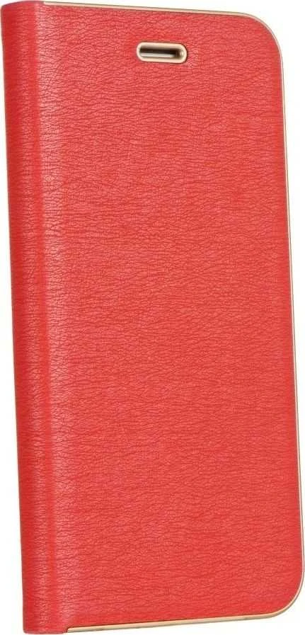 OEM atverčiamas dėklas Huawei P SMART 2019 Luna Book, aukso spalvos, raudonas