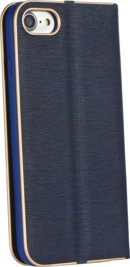 Dėklas Oem LUNA Book Gold skirtas Samsung Galaxy J5 2017 navy mėlynos spalvos