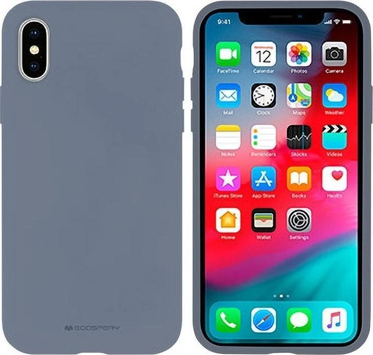 Dėklas Mercury Silikoninis dėklas Samsung A037 A03s levandos pilka