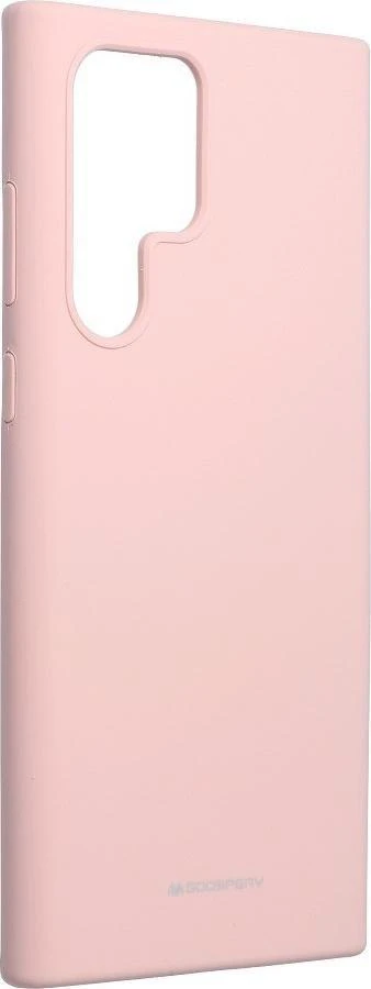 Dėklas Mercury Silikoninis dėklas Samsung S908 S22 Ultra 5G rožinio smėlio