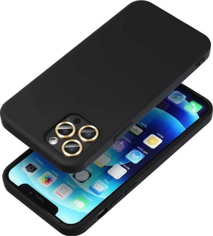 Forcell Huawei P30 Lite silikoninis dėklas, juodas (OEM)