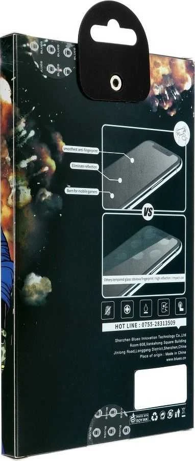 Blueo 5D Mr. Monkey Glass – Apple iPhone X/XS/11 Pro juodas (stiprus matinis)