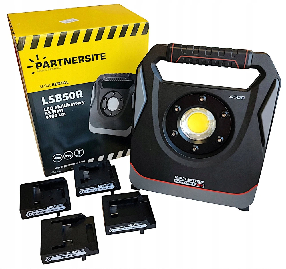 Partnersite LAMPA PRZENOŚNA LED 45W 4500LM AKU. MILW. BOSCH MAKITA DEWA.