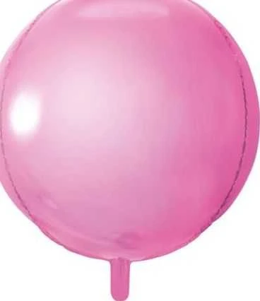 Party Deco Folinis balionas "Kamuolys" 40cm rožinis
