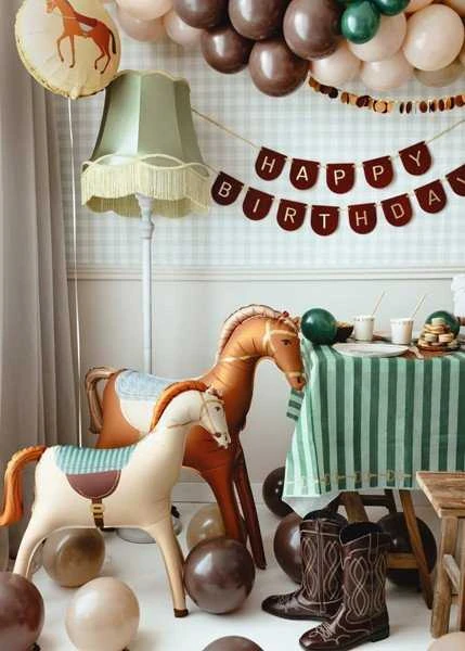 Party Deco PartyDeco folijos balionas arkliukas 112x97cm mišinio 85572